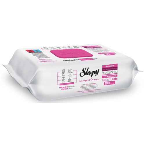 Универсальные влажные салфетки для уборки SLEEPY EASY Лилия, 100 шт